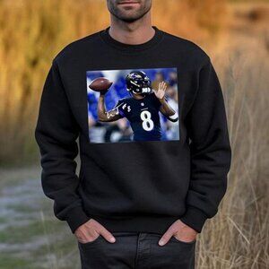 Lamar Jackson Baltimore Ravens Sweatshirt NFL Football Crewneck Gift 05